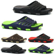 MENS SUMMER FLIP FLOPS SLIDERS DESIGNER BEACH MULES POOL SLIP ON SANDALS SHOES