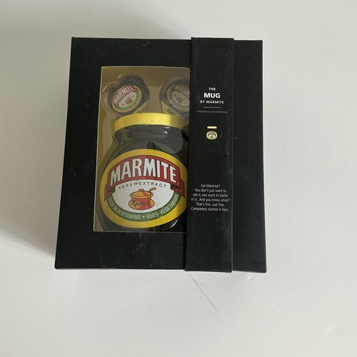 Marmite jar shaped mug coffee - marmite,