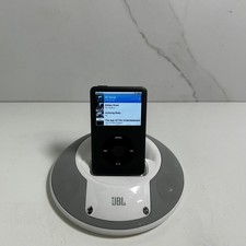 JBL On Stage 2 Portable White iPod Docking Speaker With Power Cable PAT Tested