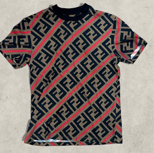 Fendi diagonal logo - logo, shirt