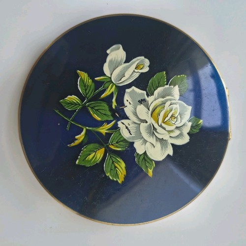 Vintage stratton blue enamel - vintage,