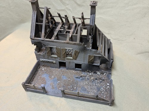 Well painted 28mm ww2 ruined - 28mm,