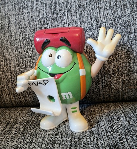 Green sweet dispenser - green, m&m