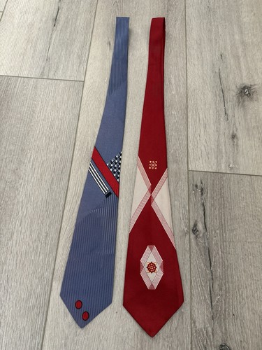 1940s 1950s vintage neck ties - vintage,
