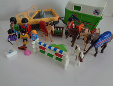 Playmobil vets car horse box