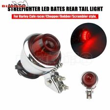 Motorcycle Mini Bates Style Chrome LED Stop &Tail light For Harley Custom Bobber
