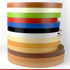 Furniture Edging Tape Pre Glued Iron On Banding Veneer Strip 20mm Various Colors