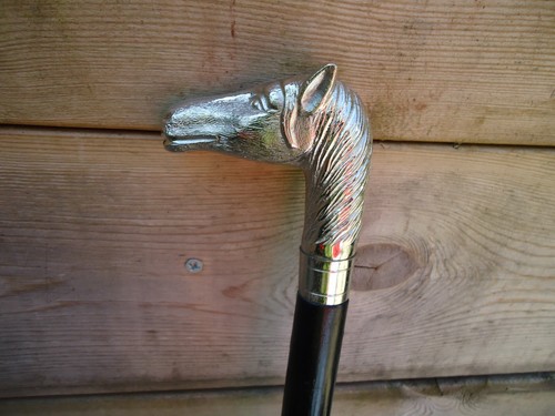 Horse handle walking stick - horse,