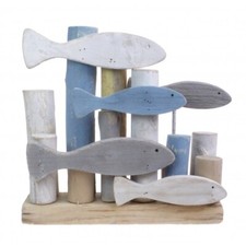 Shoal Of Fish Wooden Ornament