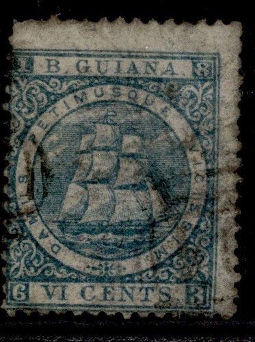 British guiana sg69 6c - british,