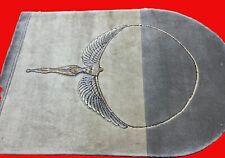 A CHARMING OLD HANDMADE CHINESE ORIENTAL WOOL ON COTTON RUG (120 x 81 cm)*