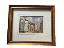 Vintage Framed Postcard Artist