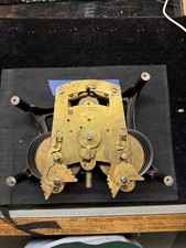 (N147) Antique International Time Recording Punch Clock Movement & Bracket Parts