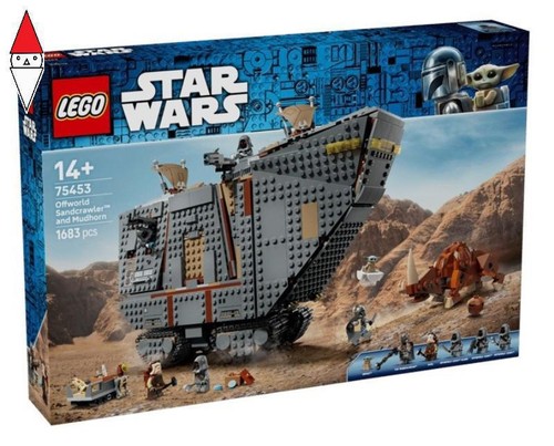 Lego sandcrawler and mudhorn