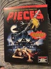 Pieces (1983) BLU-RAY 3 Disc Edition with Slipcover Unrated Horror