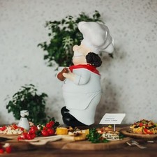 Chef Resin Figurine Chef Decor Novelty Model Ornament for Cook Cupboard Cabinet