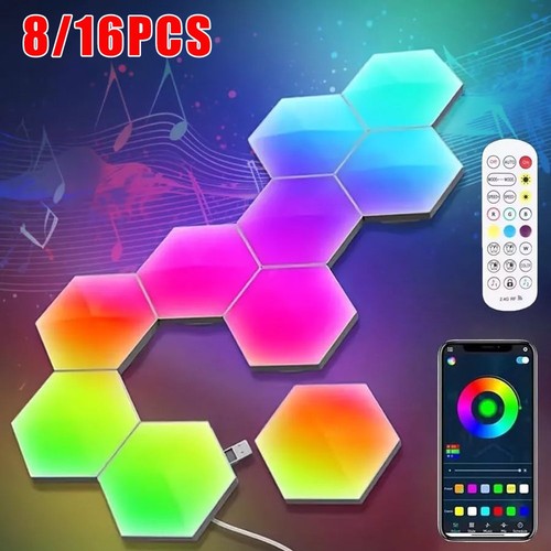 Gaming hexagon lights panels - gaming,