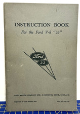 Drivers handbook instruction guide Ford V8 Pilot 22 series in mint condition