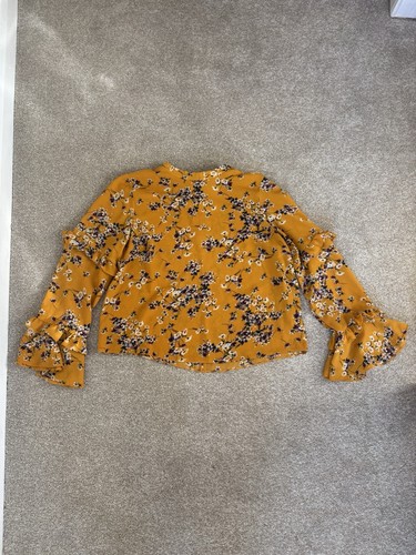Mustard yellow floral - , long
