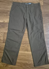 Carhartt Men's Trousers W42 L32 Relaxed Rugged Flex Duck Utility Work Pant Khaki