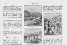 1893 FINE ART Antique Print -