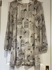 Ted Baker Birdcage Mini Tunic Dress , Ivory , Size 4