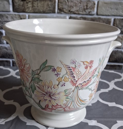 Vintage 70s planter birds of - 70s, "birds