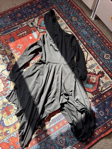 Hooded cape dress - hooded,