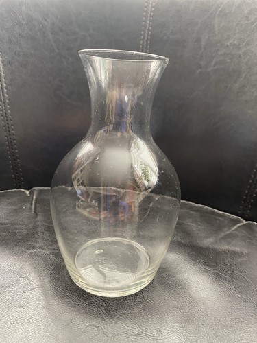 Small glass carafe vase - small,