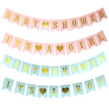 Baby Shower Banner Bunting Garland Boy Or Girl Hanging Photo Prop Party Decor
