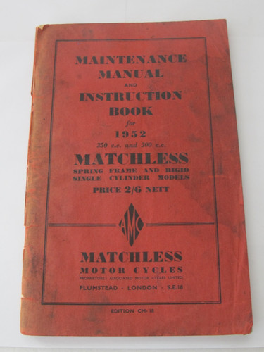 1952 matchless motorcycles - 1952,