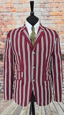 Burgundy Striped Boating