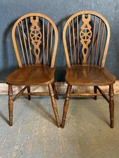 Pair Of Vintage Wheel back