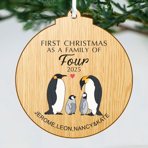 Personalised wooden christmas - wooden,