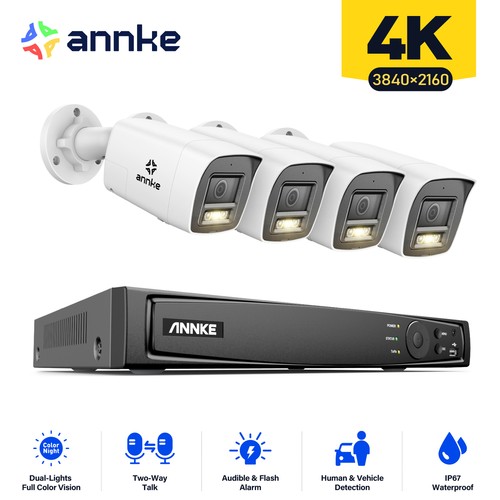 Annke colorvu cctv system - annke, 4k