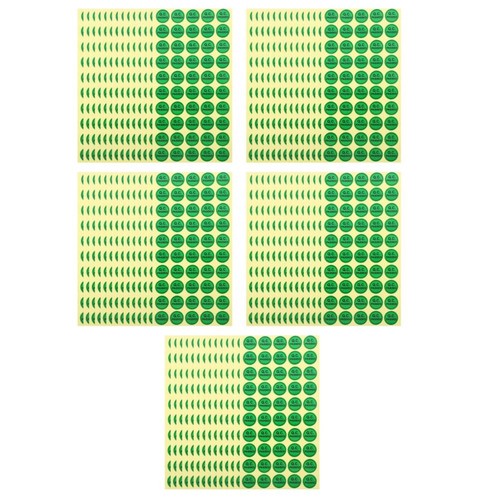 Count label sticker - label, tester
