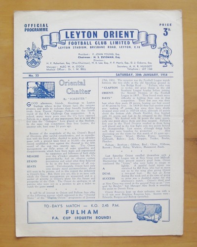 Leyton orient fulham - v,