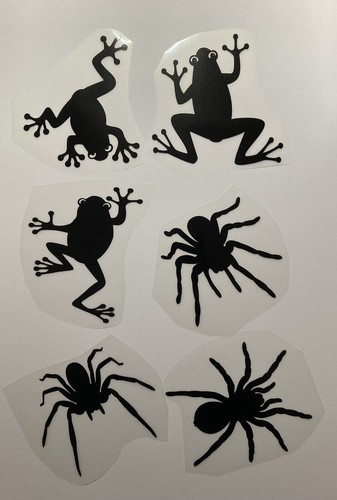 Black vinyl decals for - x,