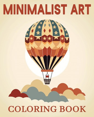 Minimalist art coloring - minimalist, book