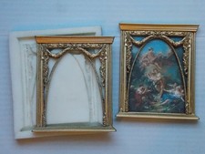 Ornate Picture Frame Silicone Rubber Mould Dolls house 1 / 12 Th Scale