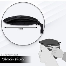 Glengarry Hat Scottish Wool Piper Bonnet Triple Diced Highland Scots Cap