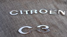 Citroen C3 trunk tailgate boot lid emblem badge logo chrome rear 9638022980