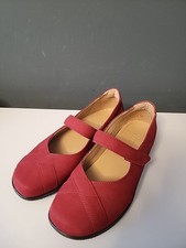 Hotter Flat Shoes Size 6.5uk Leather Upper