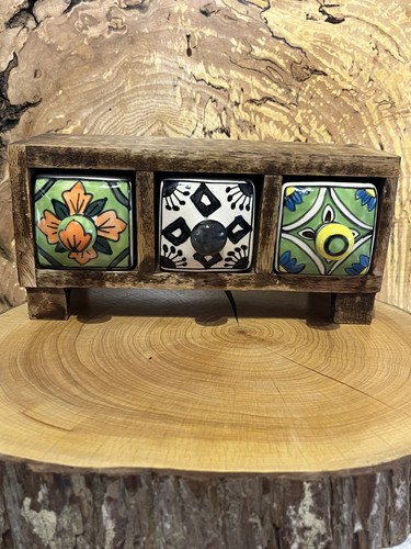 Hand made mango wood ceramic - mango,