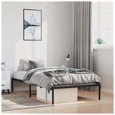 Bed frame Black Steel