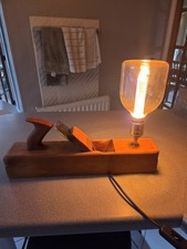 Table Lamp/Decorative Lighting in Honey Pine & Brass Hand Made