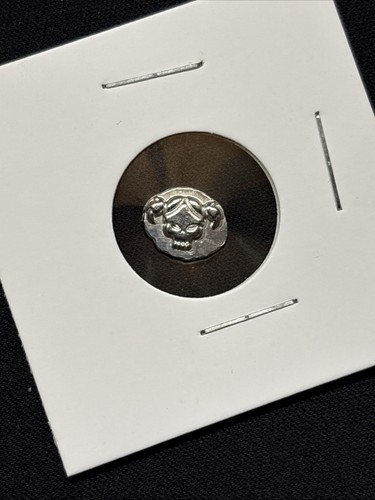 Handmade 999 silver skull - .999,