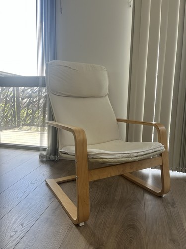 Ikea poang armchair white - ikea,