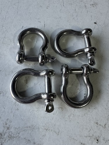 Stainless steel bow shackle - stainless,