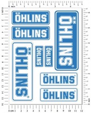 Ohlins Fork Shock Stickers Set